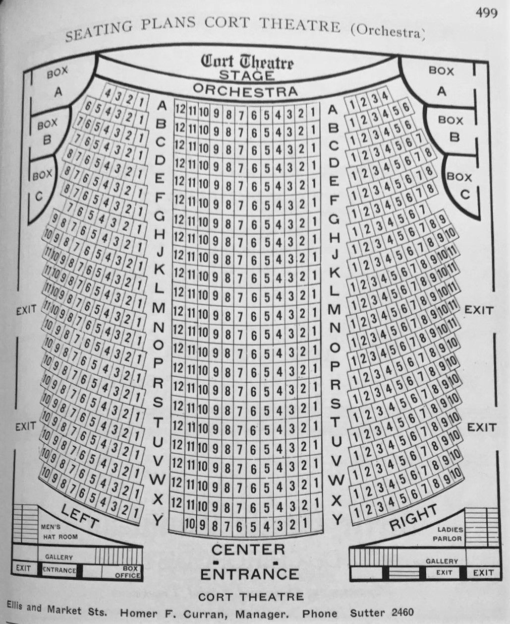Cort Theater Seating Chart