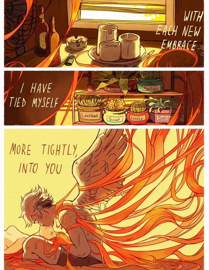 Brazilian Artist Beautifully Illustrates The Love Story Of Icarus And The Sun, Inspired By A Greek Myth Brazilian Artist Beautifully Illustrates The Love Story Of Icarus And The Sun, Inspired By A Greek Myth