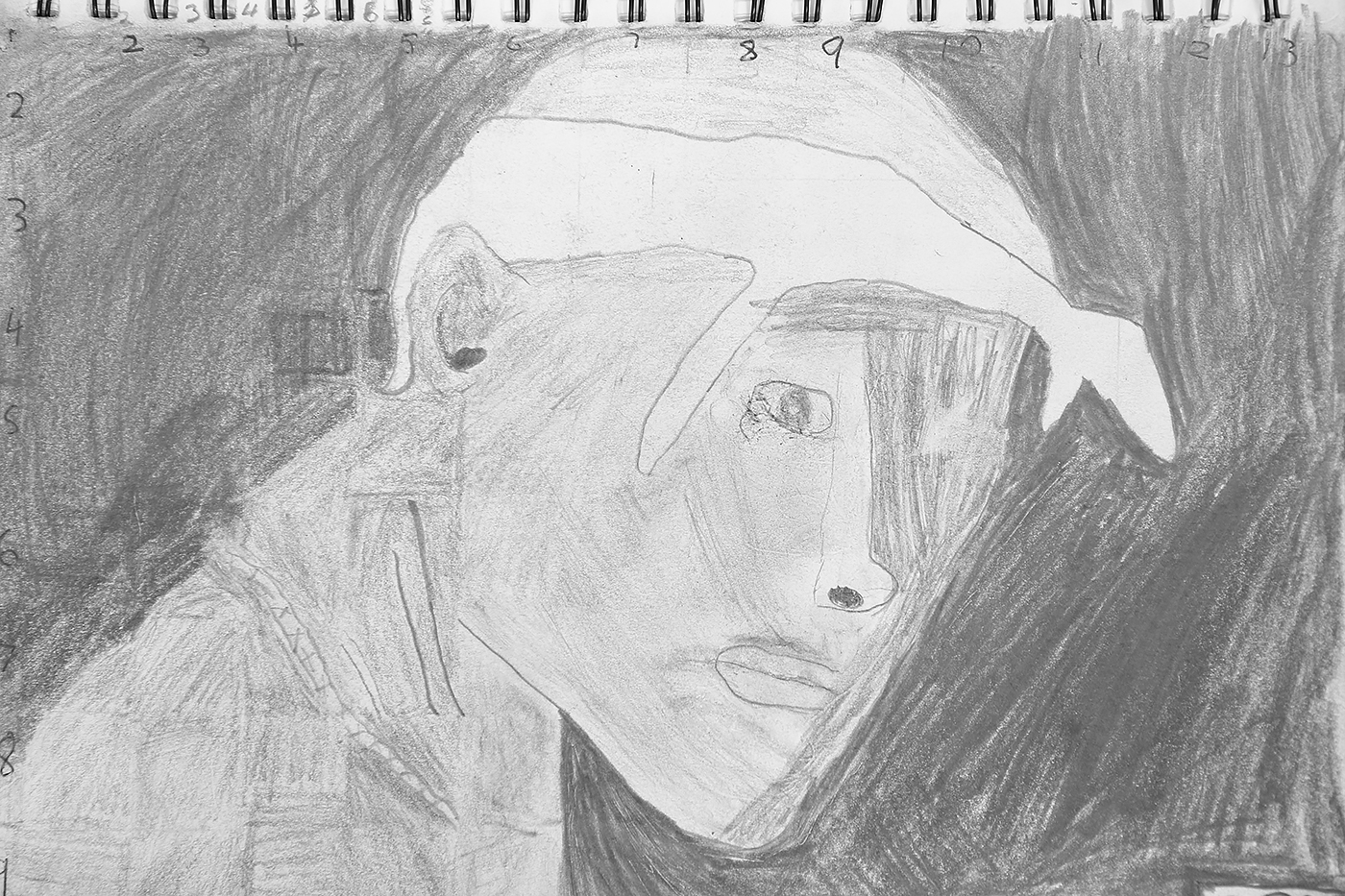 TSS Visual Art Year 9: Class 9/2 lead pencil drawing task