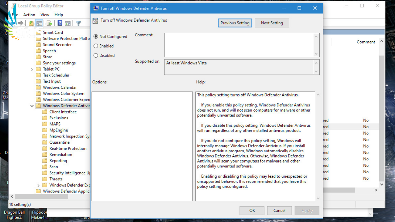 Tắt Windows Defender (Windows Security) Trên Windows 10 Vĩnh Viễn 2021