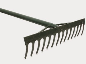 Rastrillo De Hierro Para Jardinería Y Deshierbe, Rastrillo