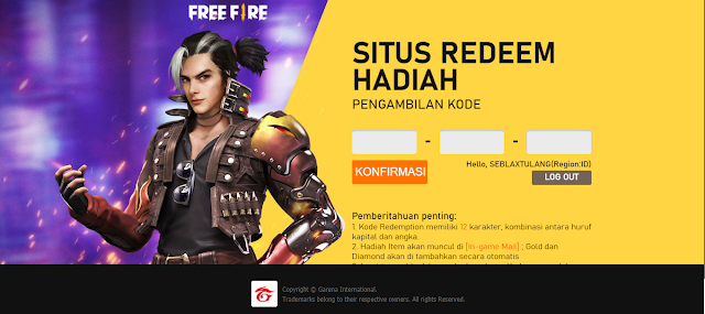 Kode Redeem FF Terbaru Hari Ini