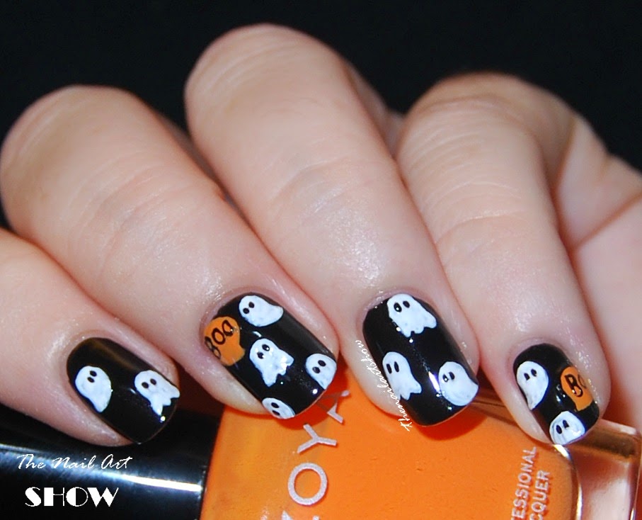 nail design with ghost