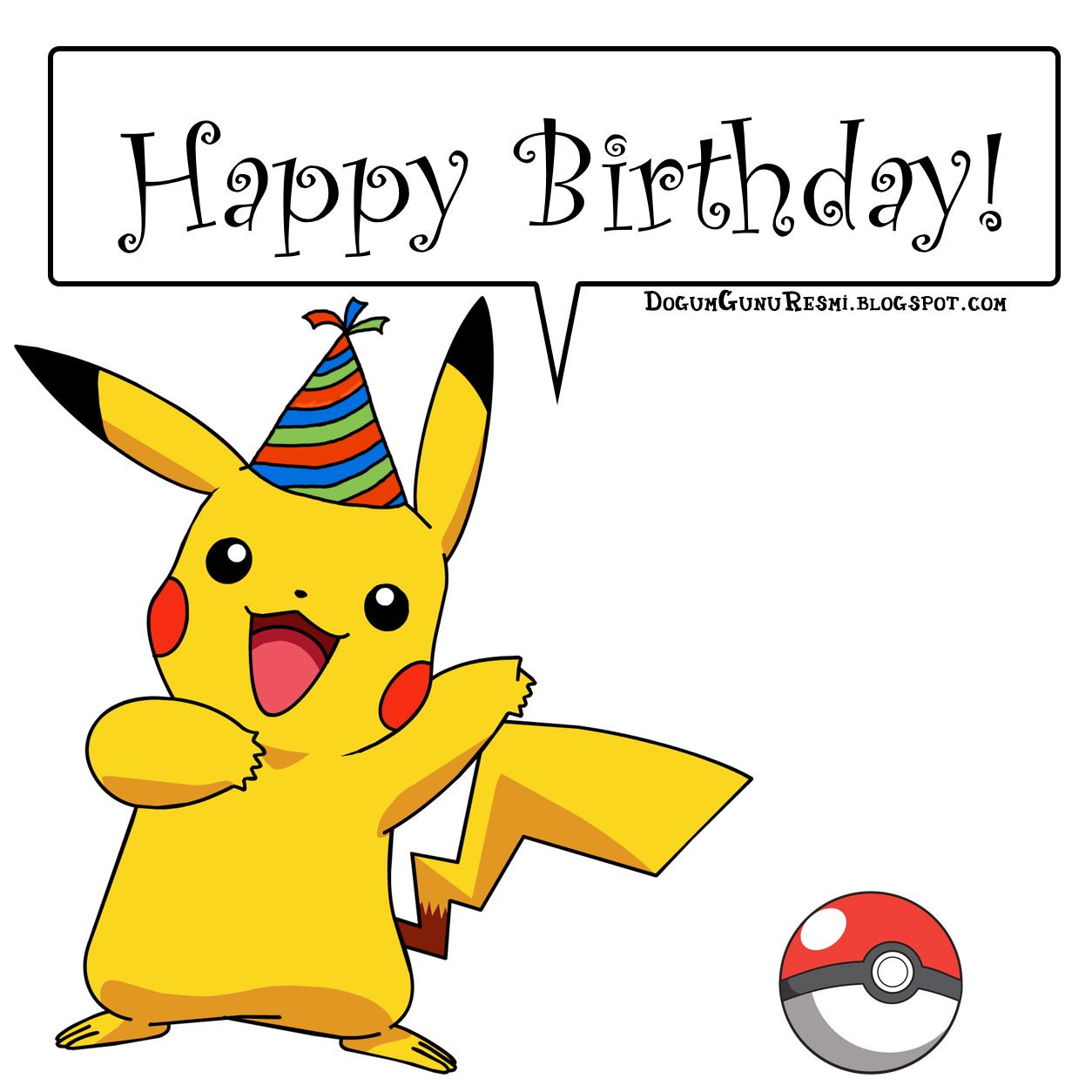 Happy Birthday Pikachu Dogum Günü Resimleri