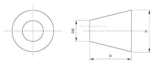 3rd ANGLE PROJECTION SYMBOL - ITI PATHSHALA