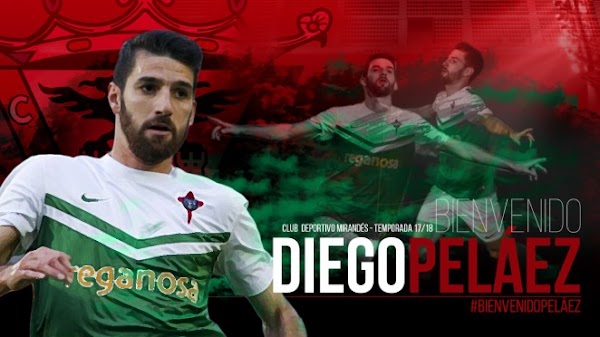 Oficial: El Mirandés firma a Diego Peláez
