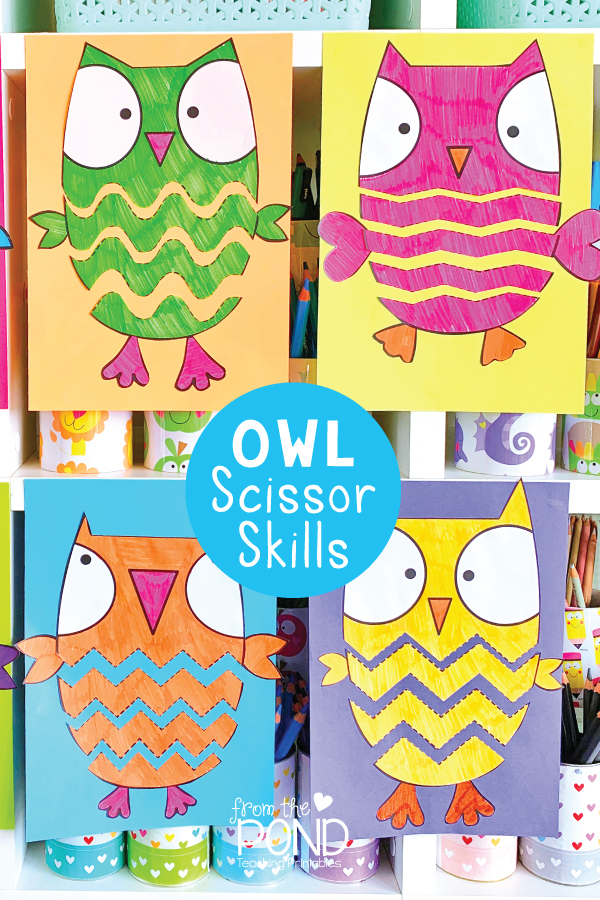 Fun pages to practice cutting and scissor skills for preschool and  kindergarten. — From the Pond
