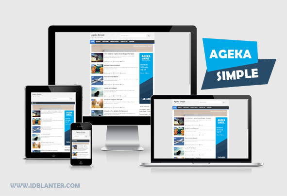 Ageka Simple Responsive Blogger Template