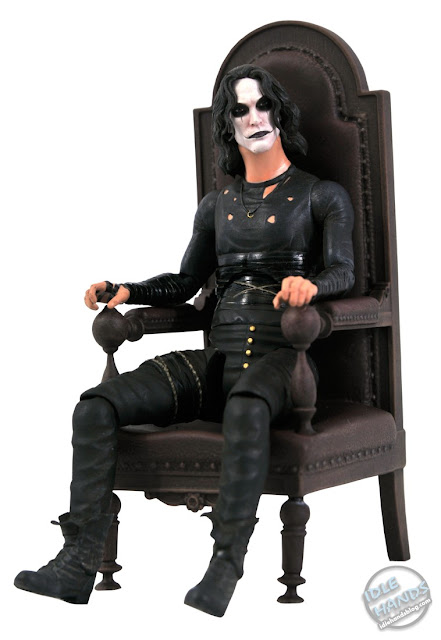 SDCC 2021 Diamond Select The Crow Eric Draven in Chair Action Figure Box Set 01