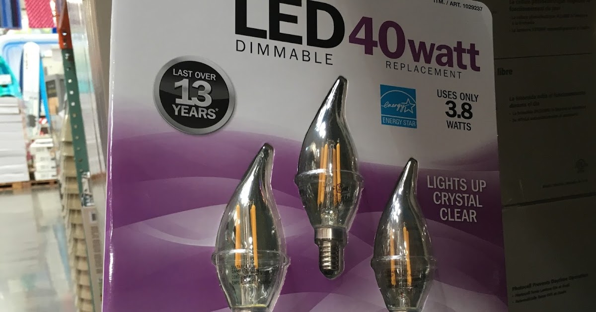 Feit Electric 400 watt LED Chandelier Bulbs (3 pack) Costco Weekender