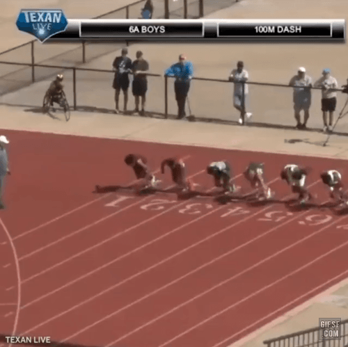 100m 9.98초 신기록 세운 미국 고등학생 - 짤티비