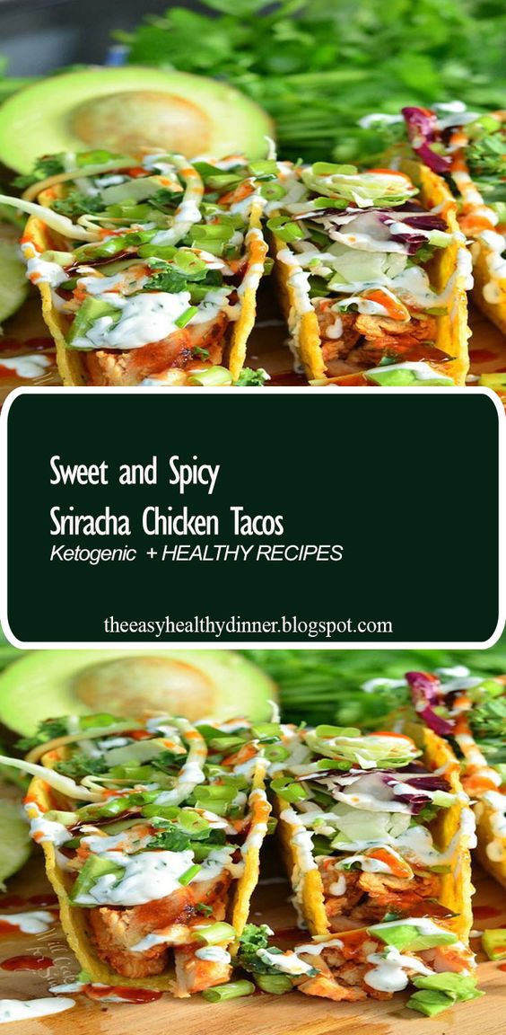 Sweet and Spicy Sriracha Chicken Tacos | from willcookforsmiles.com