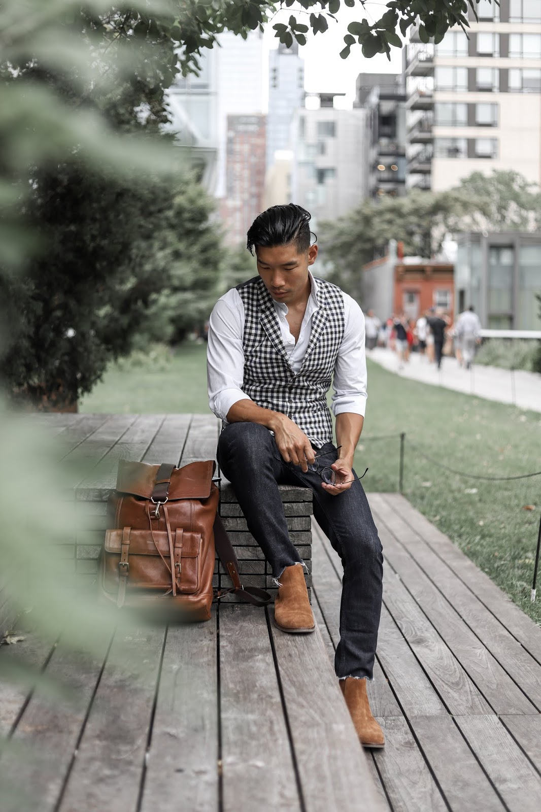 Leo Chan wearing Sperry Gold Cup Exeter Chelsea Boots | Summer to Fall Style | Asian Male Model and Blogger