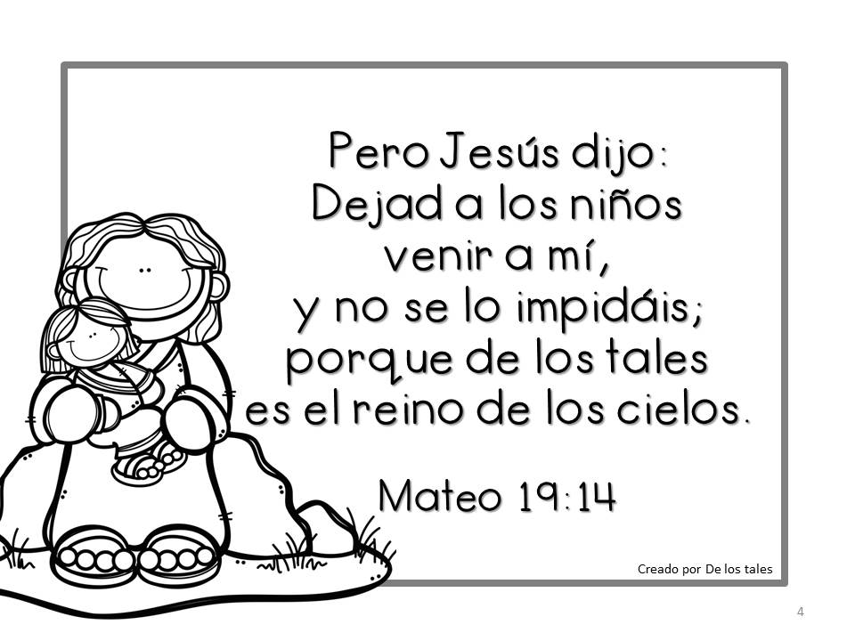 Dejad A Los Niños Venid A Mi Para Colorear - Niños Relacionados