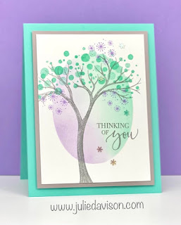 Stampin' Up! Life is Beautiful Winter Thinking of You Card ~ August- December 2020 Mini Catalog ~ www.juliedavison.com