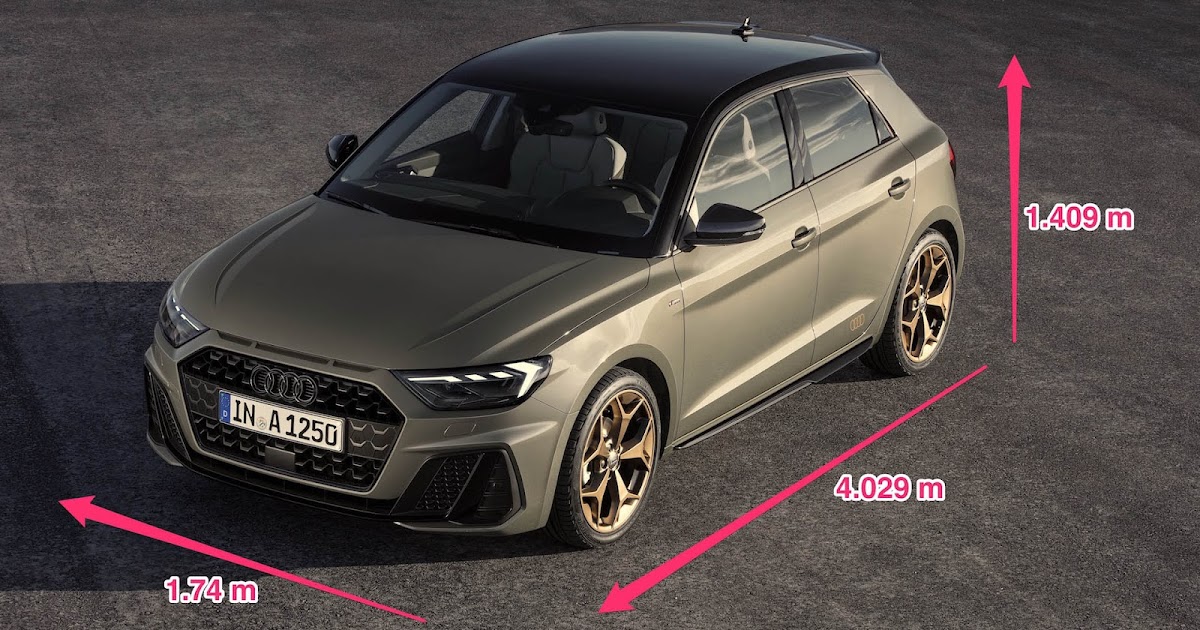 Dimensioni Audi A1 2019 Sportback Bagagliaio, Schema Misure e Serbatoio