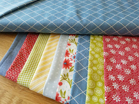 Lofty quilt kits from Olie and Evie for the Lofty quilt pattern from A Bright Corner - love this bundle of fabrics