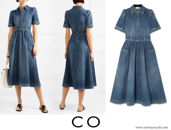 Queen Maxima wore Co Denim midi dress