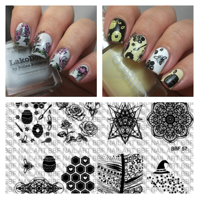 The Clockwise Nail Polish: BBF-57 Stamping Plate Review
