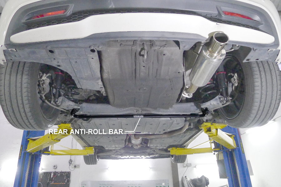 SUPERCIRCUIT CHASSIS STRENGTHENING BARS Honda CRZ Rear Antiroll Bar