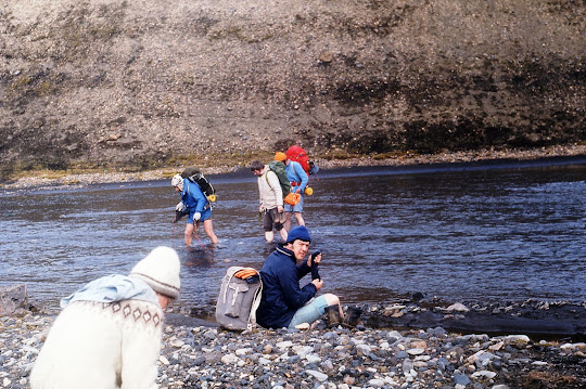 Dick Phillips walking tour, Iceland, 1977