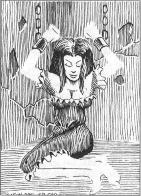 Lady Lenore in shackles