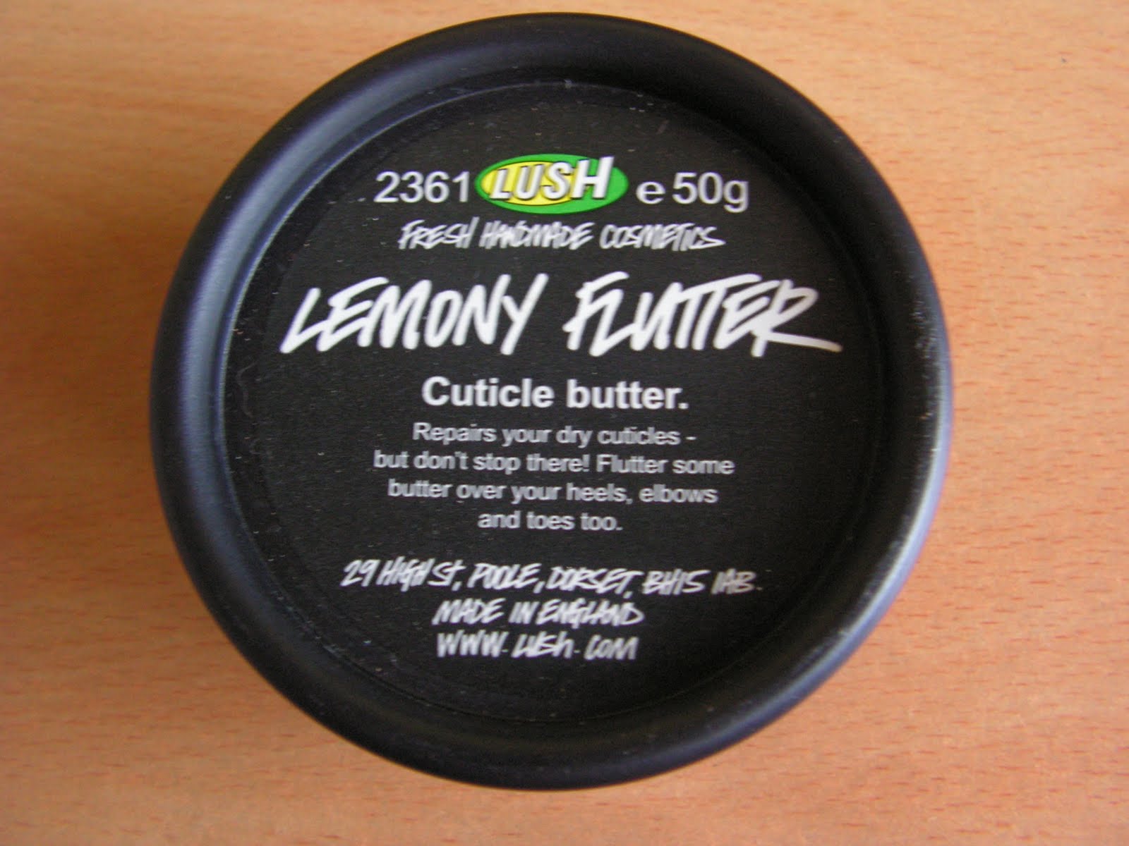 Keeping Up With The Kelly Review Lush Lemony Flutter Cuticle Butter