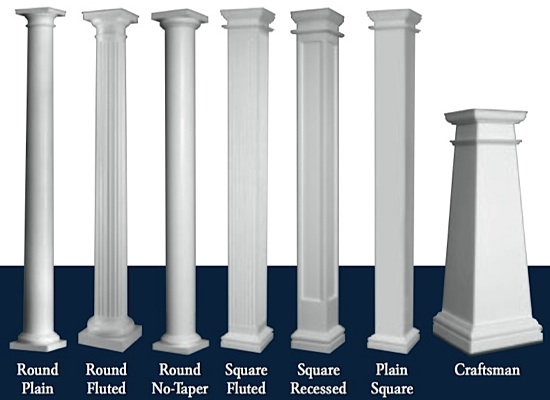 Pillars in Living Spaces - Exterior Design