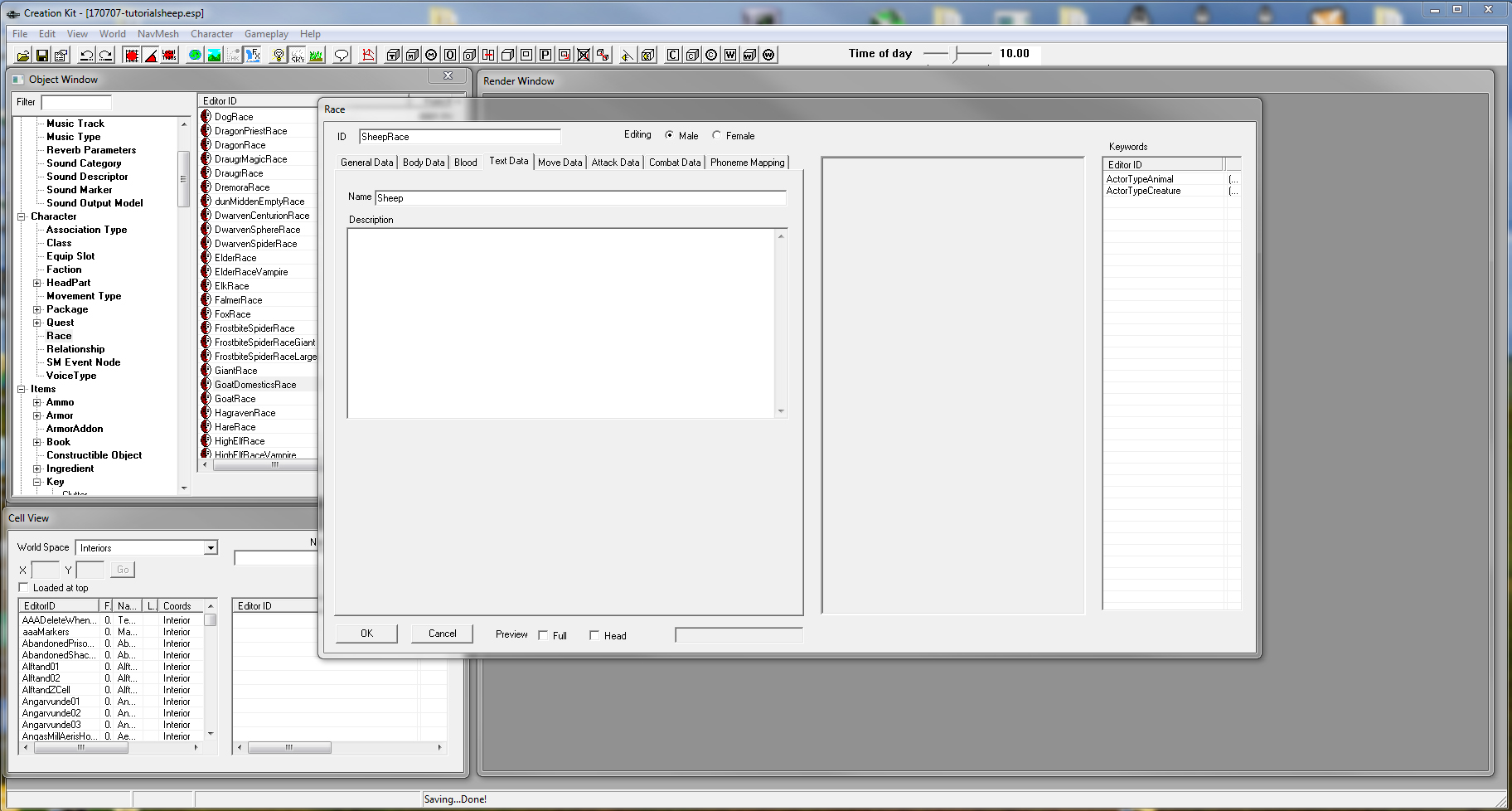 Hoddminir Mod Development: Adding a new creatures to Skyrim