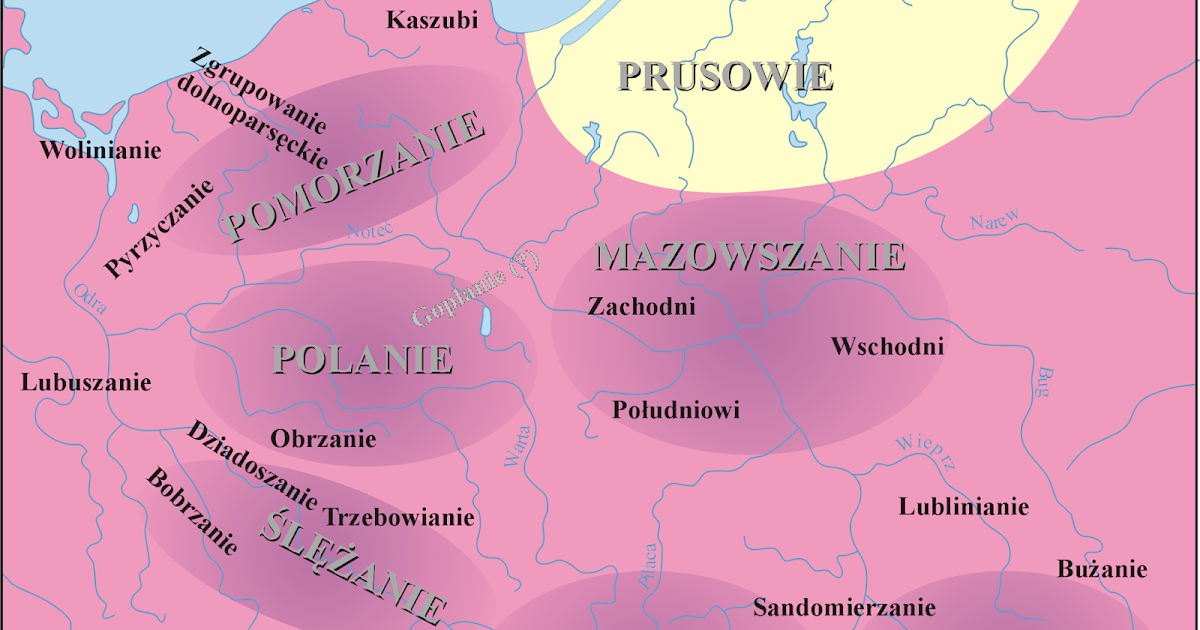 Mapa Plemiona Polskie Przed 966 Rokiem Historia upadku tzw. Państwa Wiślan