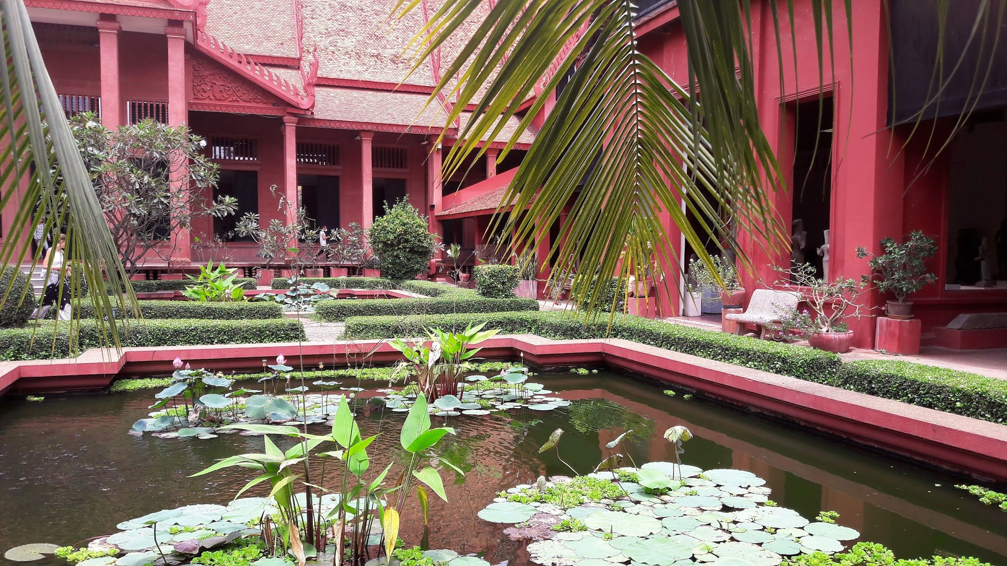 View of the courtyard of the National Museum of Cambodia