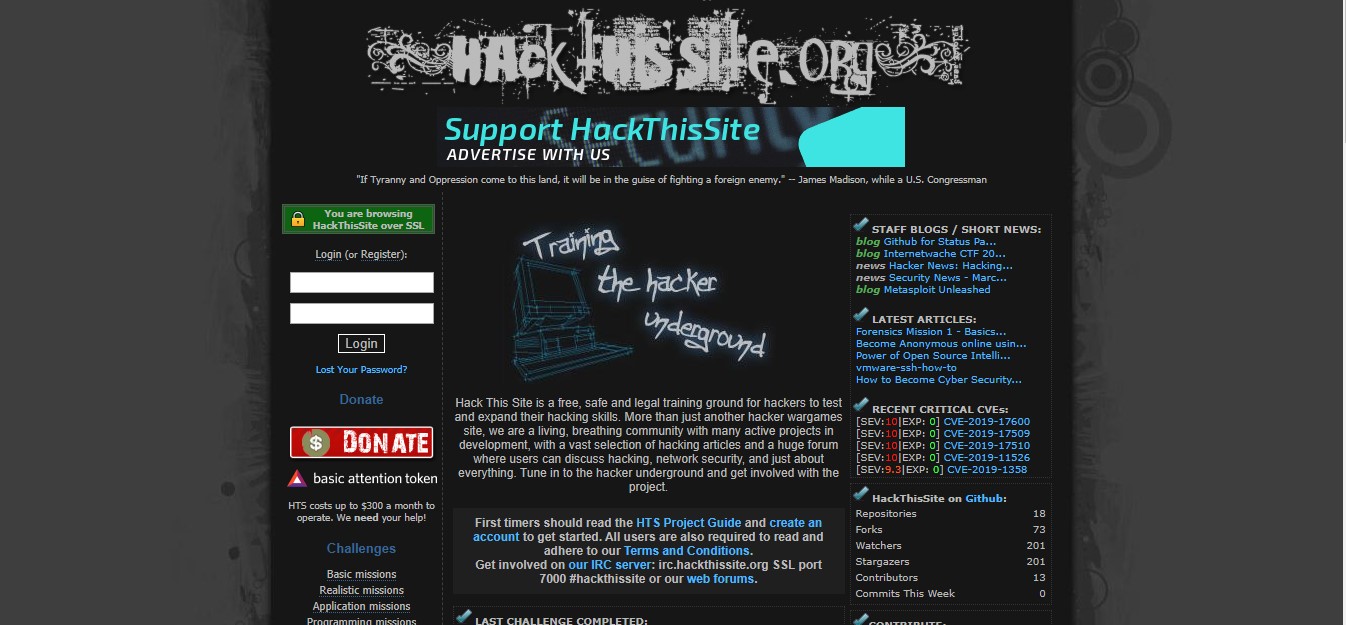 what are the best hacking sites