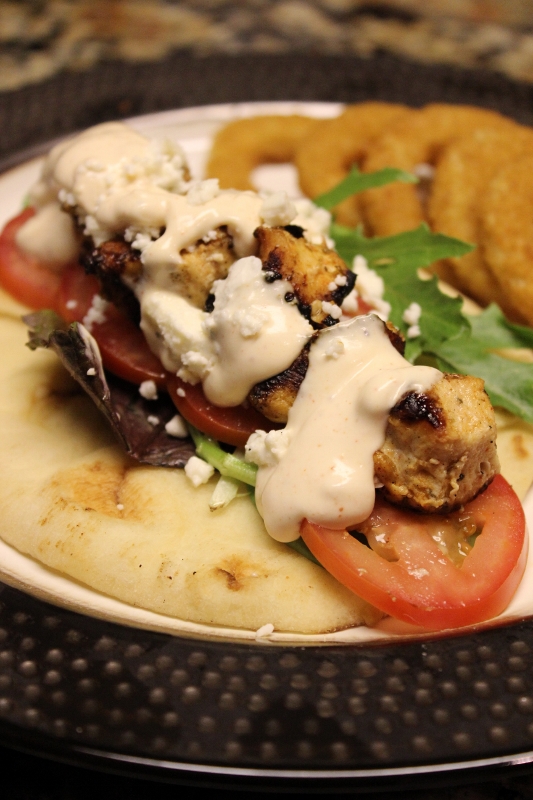 Front Range Fork And Cork Grilled Lemon Chicken Flatbread Wraps and