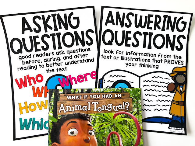Asking and answering questions grade 2 activities, anchor chart, and craft
