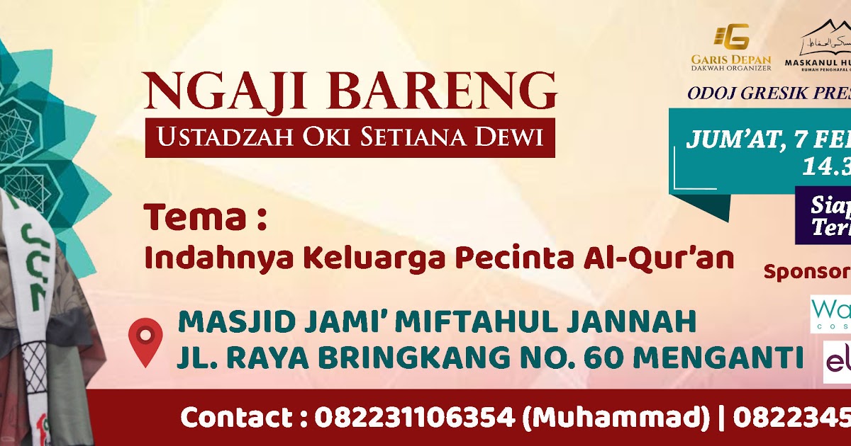 Contoh Banner Pengajian Akbar Keren Bisa Di Edit