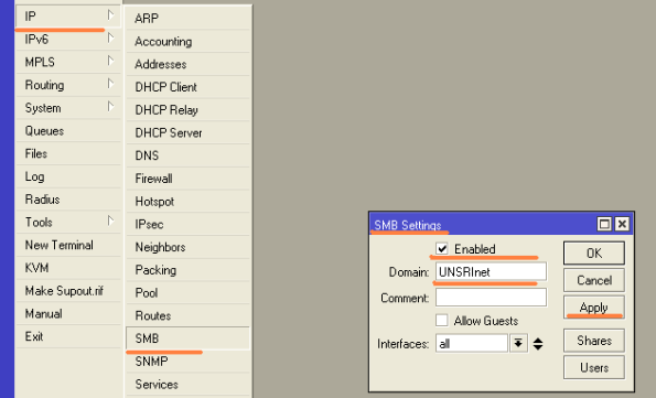 Mikrotik smb