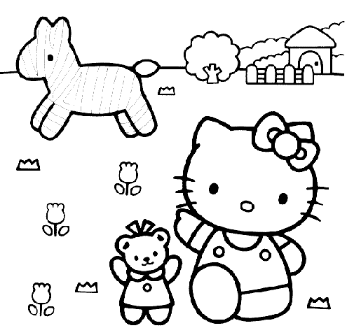 74 Hello Kitty Coloring Pages Preschool