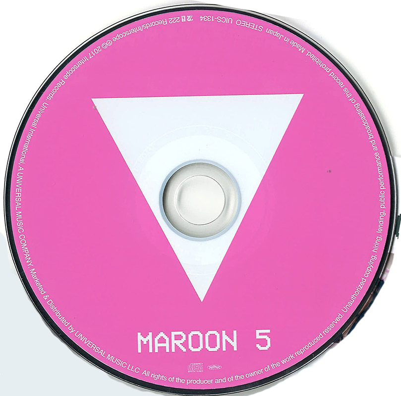 Encarte Maroon 5 Red Pill Blues (International Deluxe
