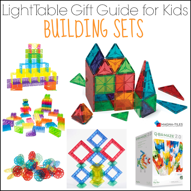 Light Table Gift Guide for Kids: Building Sets for Light Table Play from And Next Comes L
