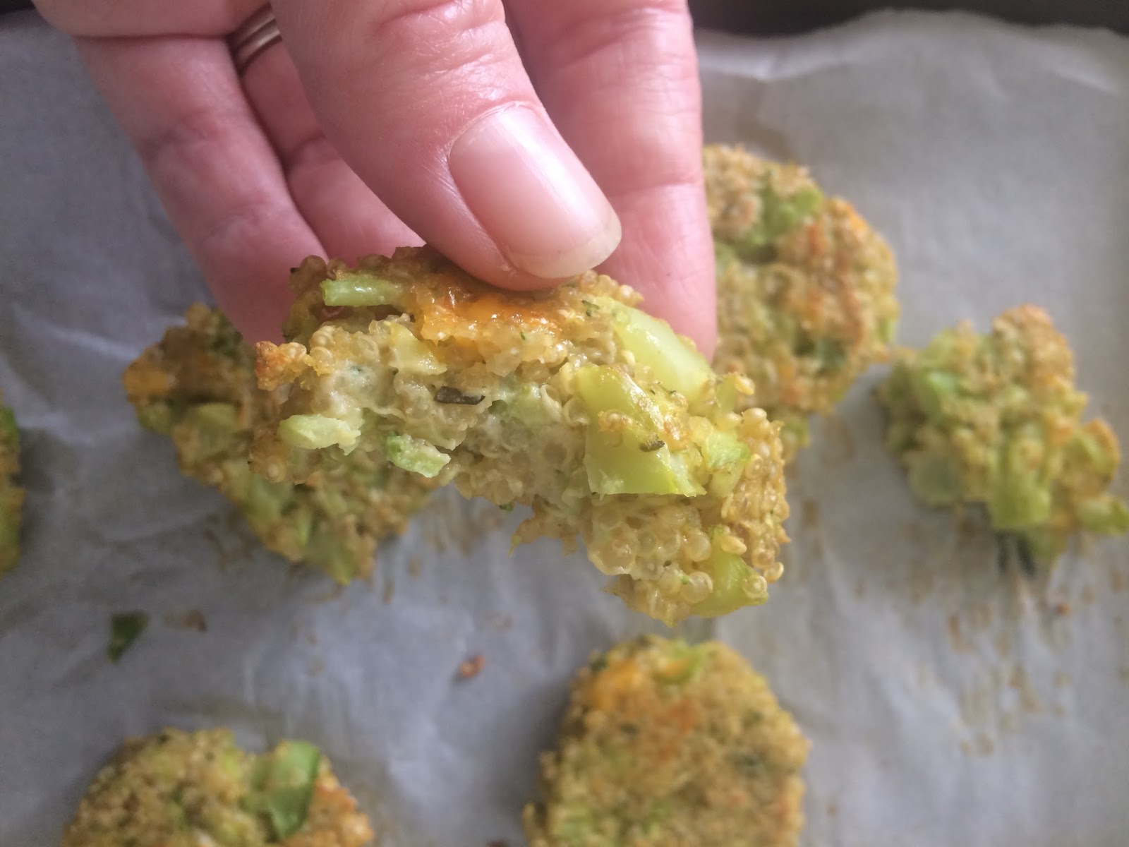 Savory Moments Toddler quinoa, broccoli, & cheddar bites
