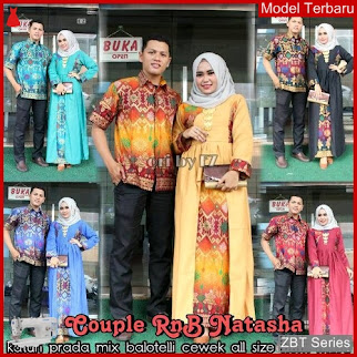 ZBT02809 Kebaya Dress Batik Natasha Baloteli Couple BMGShop