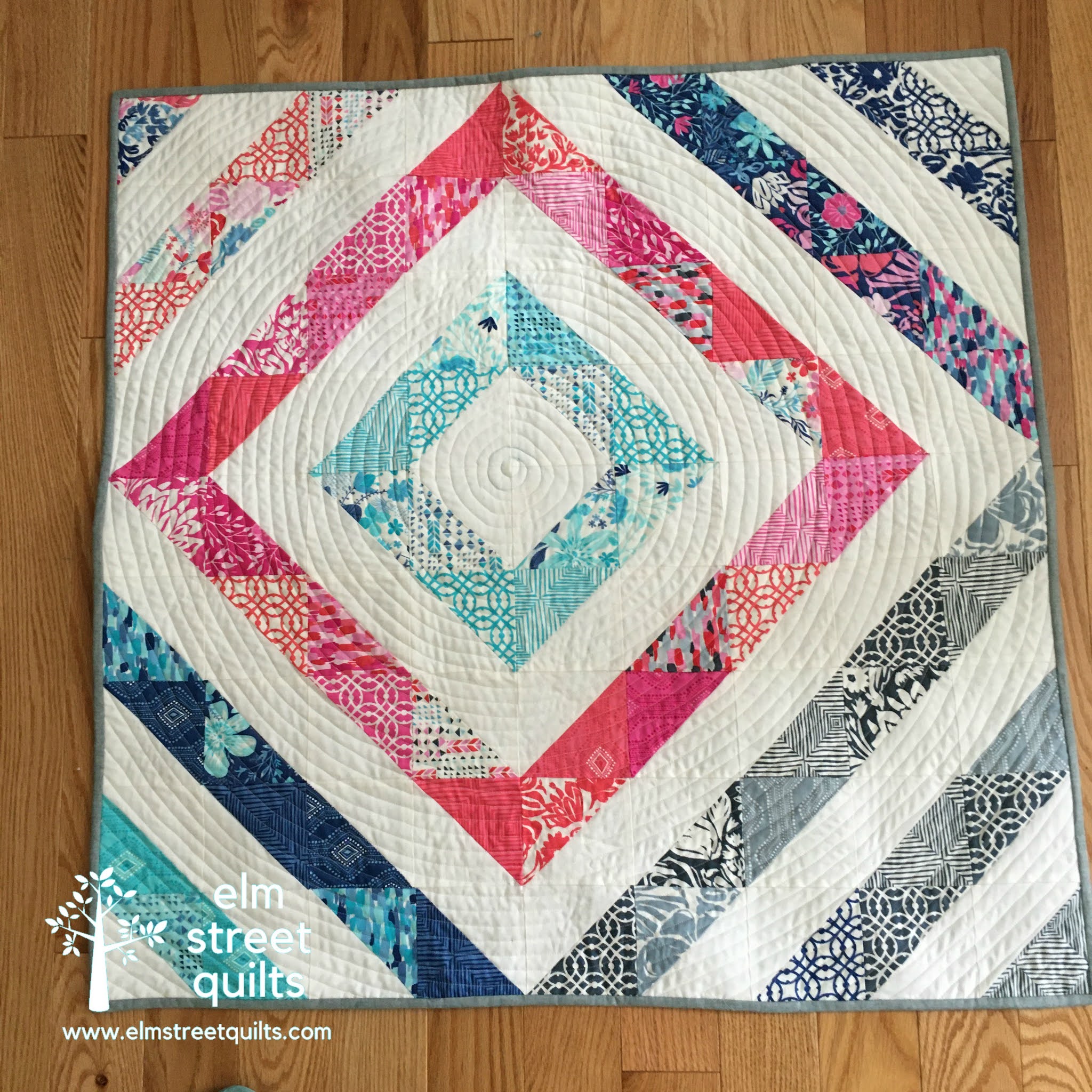HST Diamond Baby Quilt Tutorial Elm Street Quilts hst-diamond-baby-quilt-tutorial-elm-street-quilts