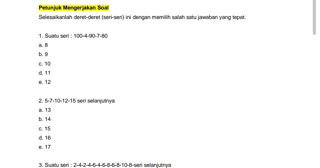 Soal Logika Aritmatika 1 24 20 16 12 Pengetahuan Guru