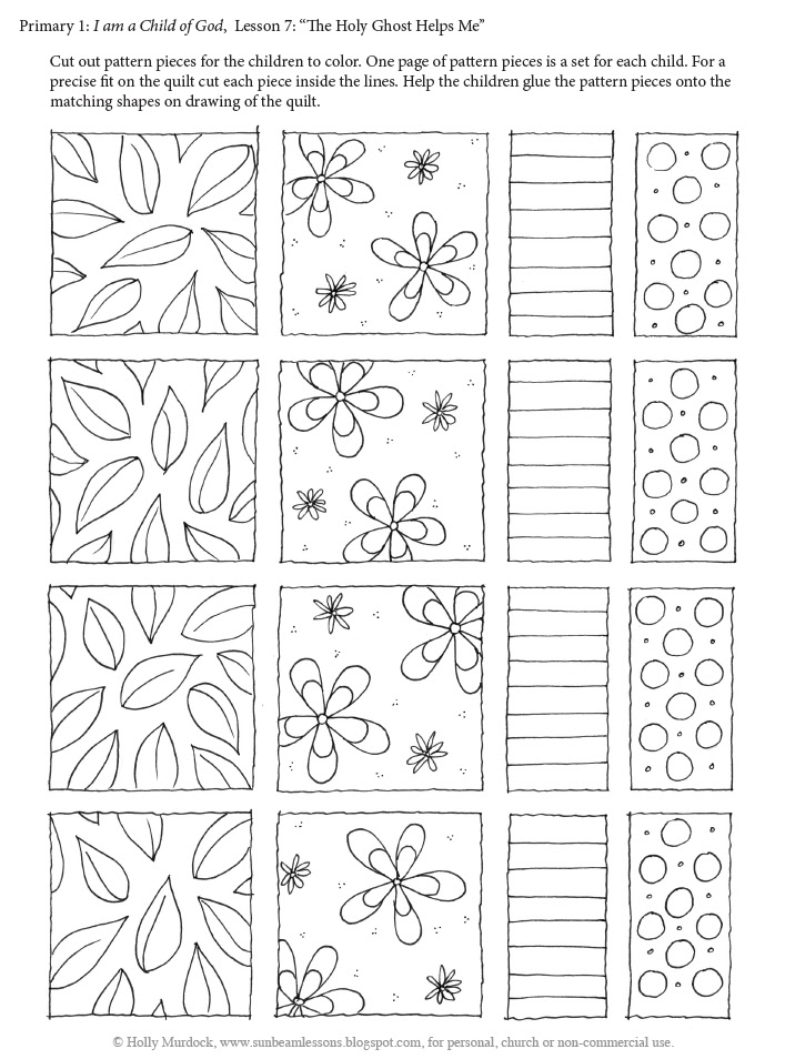 Sunbeam Lesson Ideas