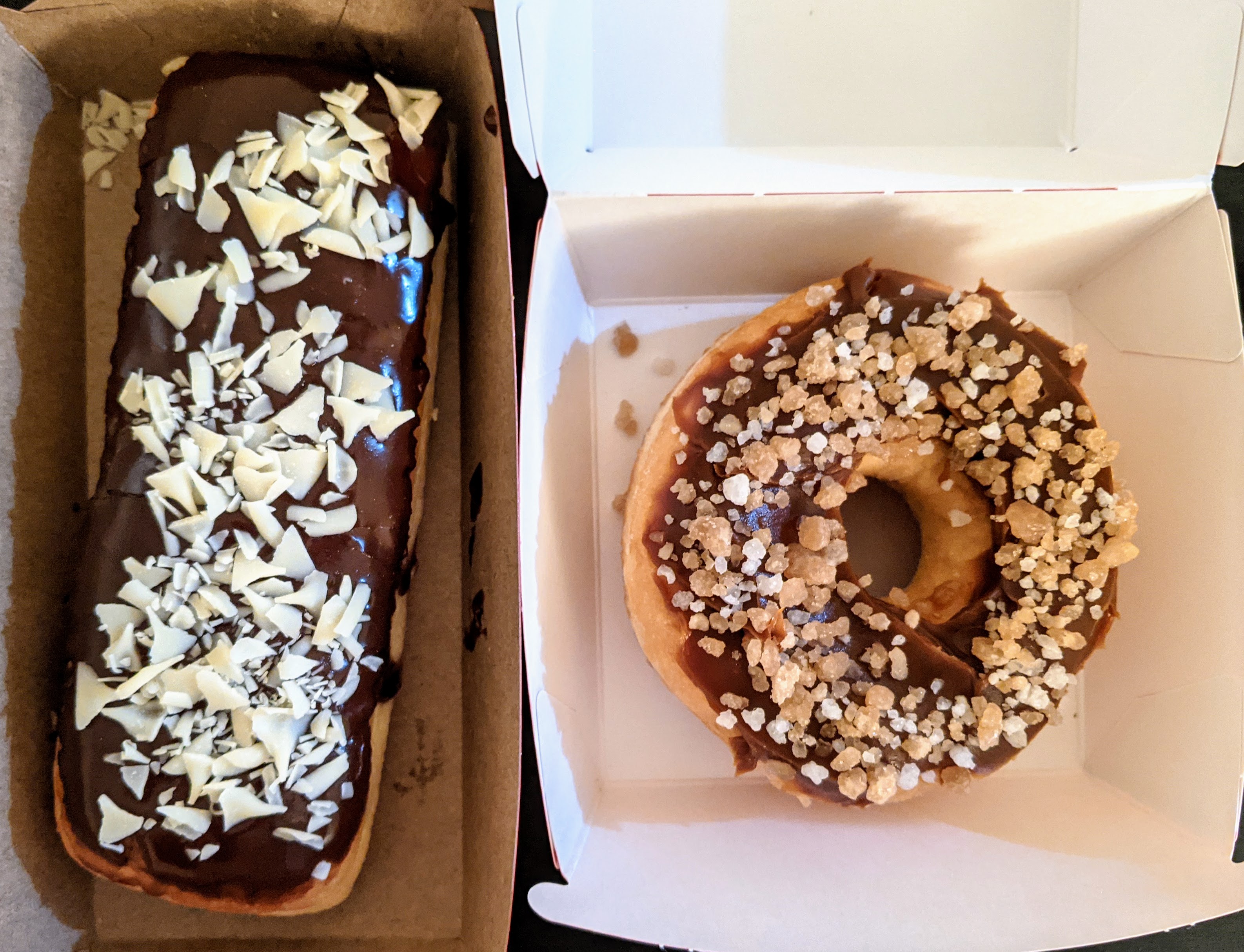 Smooch Food Chocolate Hazelnut Éclair Dream and Sea Salted Caramel