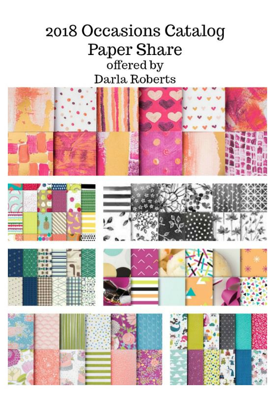 occasions designer series paper share 2018 w darla roberts stampin design papers
