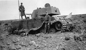 A destroyed Soviet KV-1 tank worldwartwo.filminspector.com