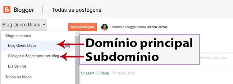 Como criar subdomínio no registro br Como criar subdomínio no blogger