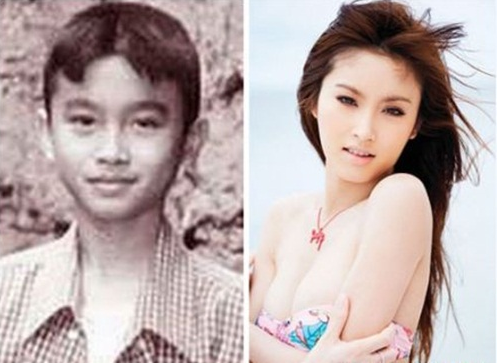 Beautiful transgender poy nong before and after