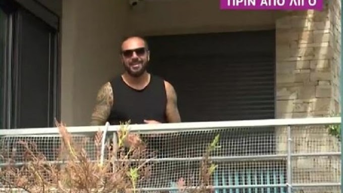 Τριαντάφυλλος: Η επιστροφή στο σπίτι, η τρυφερή αγκαλιά του γιου του και ο χαιρετισμός από το...μπαλκόνι